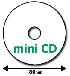 mini CD width, 80mm